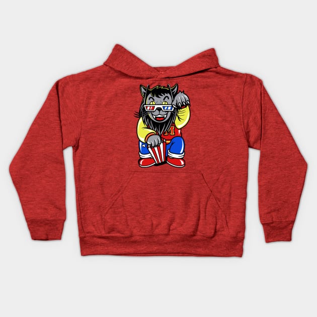 Bad Cat Kids Hoodie by byhq